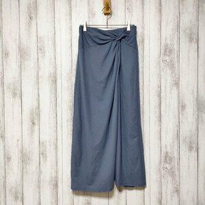 Oxfor Knot Narrow Skirt Blue
